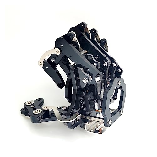 Robot programable Garra de Mano robótica de 5 Dof, Robot humanoide biónico ensamblado, Garra manipuladora mecánica for programar Robot, Kit DIY (Color : A Set)