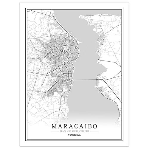 Rompecabezas De 1000 Piezas,Maracaibo Venezuela City Map Jigsaw Tablero De Rompecabezas De Madera para Niños, Juegos De Rompecabezas Sostenibles para La Familia, Juguetes De Desafío Cerebral para N