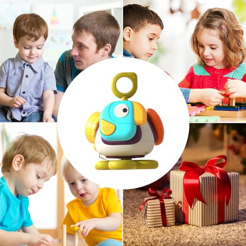 Rosixehird Juguetes ocupados Montessori | 6 en 1 Cubo sensorial Juguetes educativos de Aprendizaje para Actividades de niños pequeños,Juguete de Viaje Ocupado Fidget, Juguetes educativos Montessori