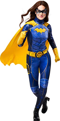 Rubies Disfraz de Batgirl GMK Deluxe para mujer, Jumpsuit, capa, guantes y máscara. Oficial DC Comics, para Carnaval, Navidad, Cumpleaños, Fiestas y Halloween.703123