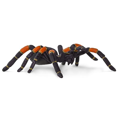Safari Ltd. Incredible Creatures Tarántula de rodillas naranjas Figura de juguete para niños y niñas - A partir de 3 años