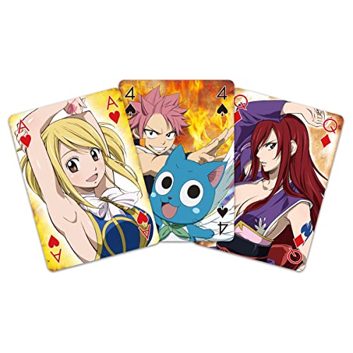 SAKAMI - Fairy Tail - 52 Cartas de Juego - Juego de Cartas de póquer - Original y con Licencia