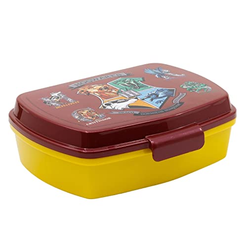 Sandwichera para merienda Sandwich Box Caja - Lonchera Fiambrera para niños (Harry Potter)