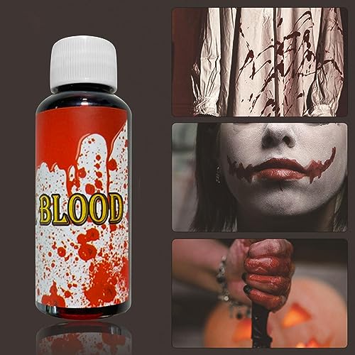 Sangre falsa para Halloween | sangre artificial Cosplay Sangre falsa realista | torneado para casas embrujadas, juego rol Renywosi
