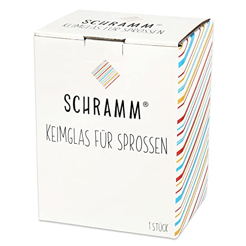Schramm® Tarro de germinación para brotes con Rejilla 750 ml Incl. Tapa, Soporte y Apoyo Tarros de Repuesto Tapa de Repuesto, Talla:1 Set