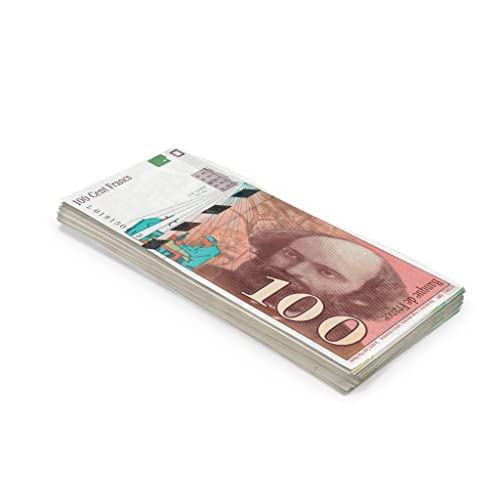 Scratch Cash 100 x ₣ 100 Francos Dinero Falso (tamaño Real)
