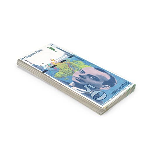 Scratch Cash 100 x ₣ 50 Francos Dinero Falso (tamaño Real)