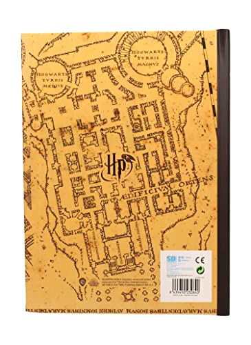 SD toys- Libreta con Luz Harry Potter Mapa Merodeador, Color Cranberry (Red String RIV001)