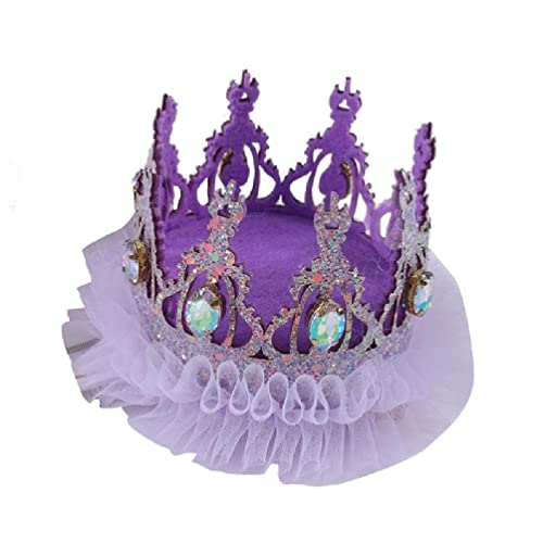 SEARUB Diadema de princesa, coronas de fiesta de cumpleaños, coronas de princesa, coronas de cumpleaños, diadema de cumpleaños, velo de princesa, coronas de princesa