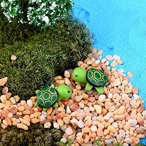 SEFEI 10 figuras de tortuga marina de animales, juguetes de bricolaje, decoración de peceras para el hogar, jardín, oficina, pecera