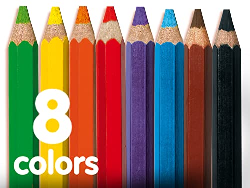 SES Creative-Mis Primeros lápices de Colores SES My First, Multicolor, 8 Unidad (Paquete de 1) (14416)