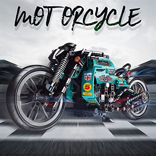 Seyaom Kit de construcción de motocicleta Cafe Racer Juegos de construcción de motocicletas compatibles con Lego (Cafe Racer)