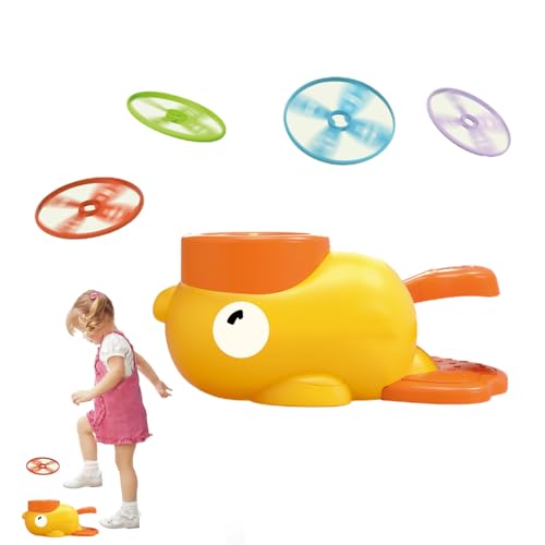 shizuku Juguete de Disparo de Disco - Juguetes de Aprendizaje de platillo Volador de Pato - Kit de Juguete Lanzador de Pato, Juguetes al Aire Libre para niños, Juego Familiar de Juguete Volador Pop