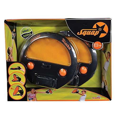 Simba Fangballspiel, 2er-Set Squap Juego de Habilidad con Cuatro Bolas-para Interior y Exterior 7202420, Multicolor