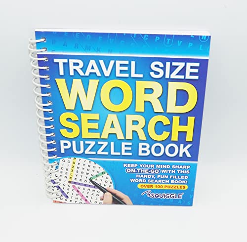 Sixstore Libro de rompecabezas de búsqueda de palabras en espiral tamaño A5 (azul)
