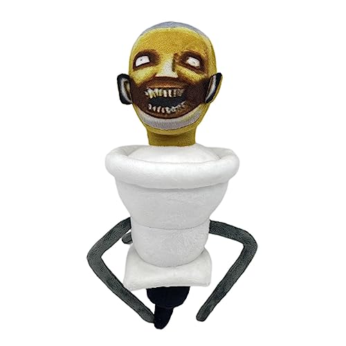 Skibidi-Toilet Series Plushies, Hit Game Role Pixel Toilet Man Plush Doll, Parasitic Toilet Man VS Tie Toilet Man, almohada de personaje de dibujos animados súper suave, decoración del hogar, juguetes