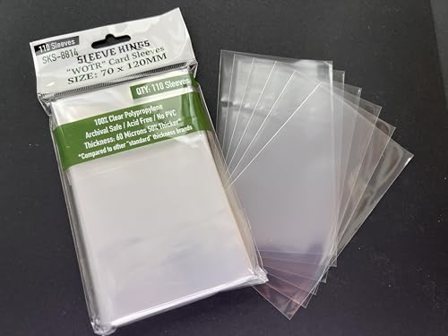 Sleeve Kings WOTR-Tarot - Fundas para tarjetas (70 x 120 mm), paquete de 110, 60 micrones