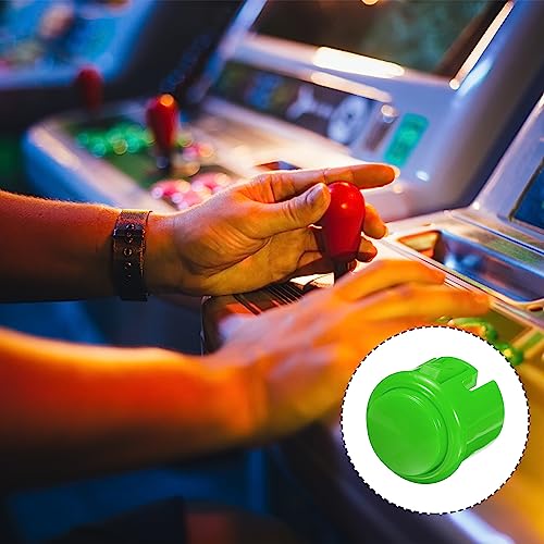 sourcing map Starts Arcade Buttons ABS Micro Card Plug Button para máquina de marco, máquina de lucha, consola de juegos, CC 12 V, verde, paquete de 8