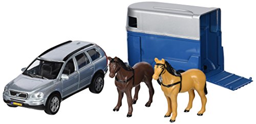 Speelgoed Desconocido - Volvo Car y un Remolque Cavallo (Caballos de dotación)