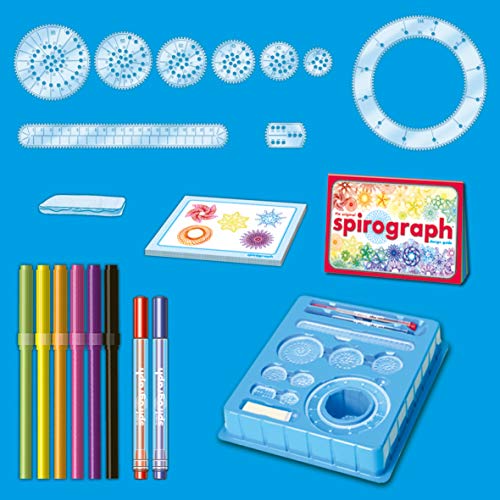 Spirograph Design Set - Spirograph Niños | Kit Dibujo Niños 30 Piezas | Juguetes Niños 8 Años O Más | Set Manualidades Niños | Espirografo Niños | Spiral Designer
