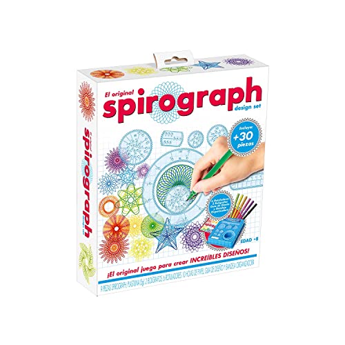 Spirograph Design Set - Spirograph Niños | Kit Dibujo Niños 30 Piezas | Juguetes Niños 8 Años O Más | Set Manualidades Niños | Espirografo Niños | Spiral Designer