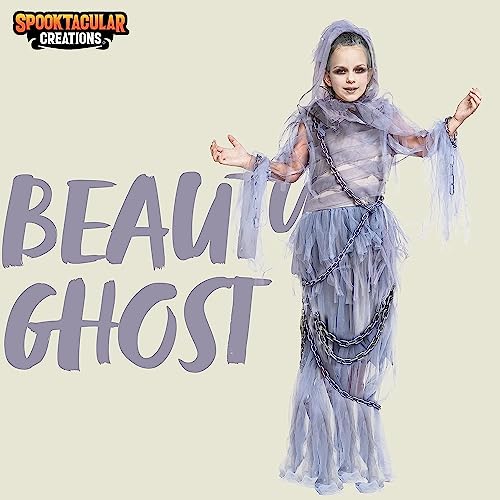Spooktacular Creations Haunting Beauty Ghost Girl Costume (X-Large (13-15 yrs))