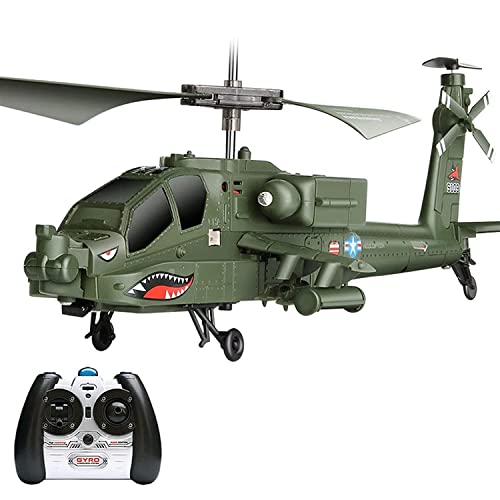 SSBHDM Avión RC Helicóptero Apache de 3,5 canales Despegue y aterrizaje con una sola tecla Avión RC Drone inteligente de altura fija Avión RC de juguete con estabilizador giroscópico Regalos para niño