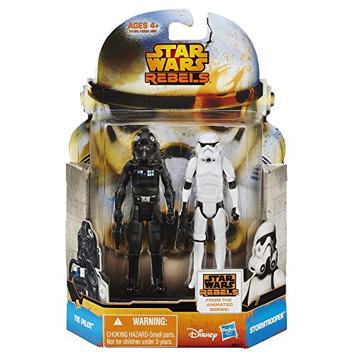 Star Wars 2 Set de Figuras LAZO Piloto y Stromtrooper de star wars Rebeldes - móvil Figuras de juego
