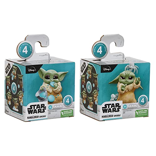 Star Wars - The Bounty Collection Series 4 - Pack Doble de Figuras de Grogu - Poses Arañas Molestas y Comiendo Galletas - A Partir de 4 años