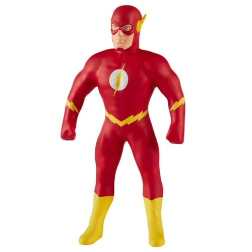 Stretch - Flash de 25 cm, Juguete de la Liga de la Justicia de DC, muñeco superhéroe que se estira hasta 4 Veces su tamaño y maleable que vuelve a su Forma Original, +5 años, Famosa (TR305000)