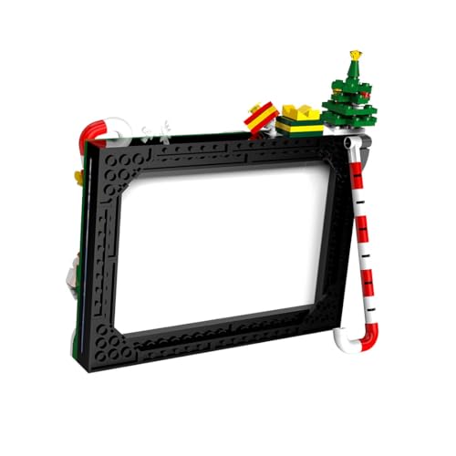 Sunspark Juego de bloques de construcción de juguete de montaje modular de Navidad, marco de fotos, edificios coleccionables, regalo creativo, compatible con Lego (207 piezas)