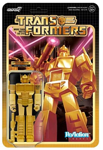Super 7 Figura de reacción Transformers Super7 - Optimus Prime - Golden Lagoon (RE-TRANW01-ODG-03)