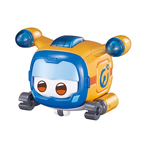 Super Wings Toys for 3 4 5 6 7 8 9 Year Old Boy Girl, Donnie Super Pet w/Light Facial Expressions Interchanging Gift, Yellow