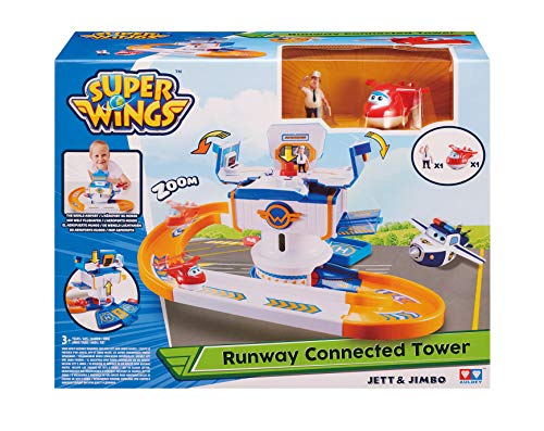 SuperWings Superwings Playset-Tour de Control -Runway Connected Tower, YW710812