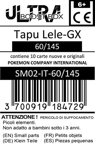 Tapu Lele-GX 60/145 - #myboost X Sole E Luna 2 Gardiani Nascenti - Box de 10 cartas Pokémon Italiano