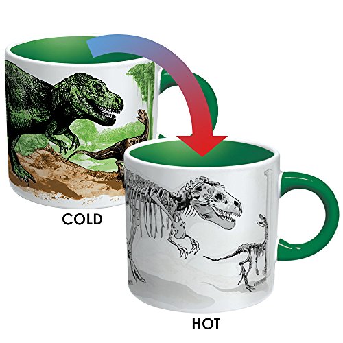 Taza de Cafe Dinosaurio Desaparece Con Calor, color Verde