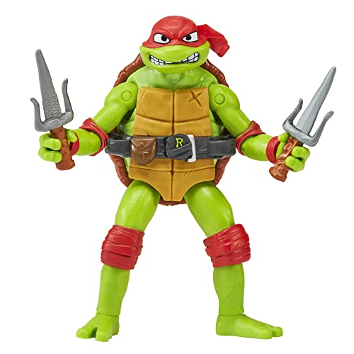 Teenage Mutant Ninja Turtles 83284CO Mutant Mayhem - Figura de acción básica de Raphael de 4.65 Pulgadas, Regalo Ideal para niños de 4 a 7 años y fanáticos de TMNT