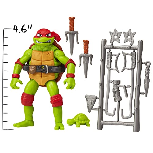 Teenage Mutant Ninja Turtles 83284CO Mutant Mayhem - Figura de acción básica de Raphael de 4.65 Pulgadas, Regalo Ideal para niños de 4 a 7 años y fanáticos de TMNT
