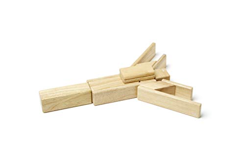 Tegu Juego de Bloques de Construcción de madera magnéticos de 14 piezas - Natural , color/modelo surtido