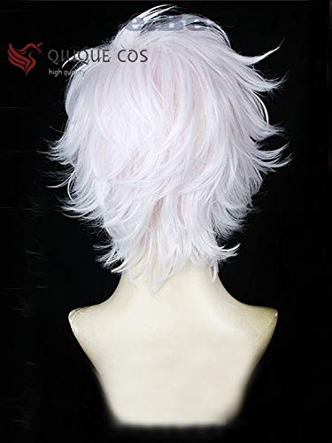 The Arcana Asra Short Pink White Hair Cosplay pelucas + gorro de peluca gratis
