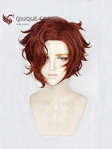 The Arcana Julian Devorak Short Brown Red Hair Cosplay pelucas + gorro de peluca gratis