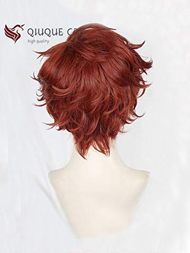 The Arcana Julian Devorak Short Brown Red Hair Cosplay pelucas + gorro de peluca gratis