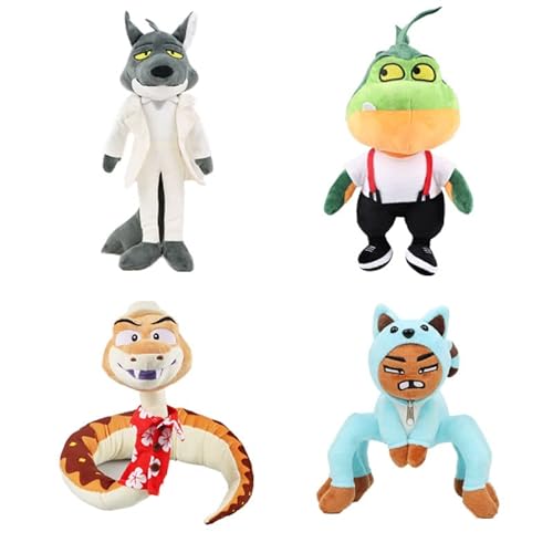 The Bad Guys Plush Toy, Tarantula Mr. Wolf Peluche de Bad Guy, muñeco de anime, lindo anime personajes hacker araña, cojín de peluche, regalo ideal para fans