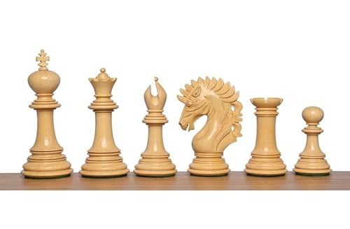 The Camelot Series - Piezas de ajedrez de lujo en madera de palisandro, piezas de triple peso con 2 reinas adicionales