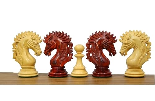The Camelot Series - Piezas de ajedrez de lujo en madera de palisandro, piezas de triple peso con 2 reinas adicionales