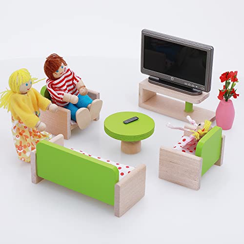 TIESOME Miniatura casa de muñecas TV Set 1:12 casa de muñecas Mini televisor con Control Remoto Casa de muñecas Mini Muebles Modelo de casa de muñecas Accesorios de decoración para Juegos