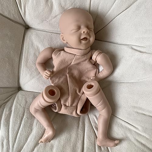 Tikhell Kit de muñecas Reborn sin terminar de 11 Pulgadas, Kits de muñecas Reborn realistas sin ensamblar, bebés emocionales ensamblados a Mano realistas de Tacto Suave