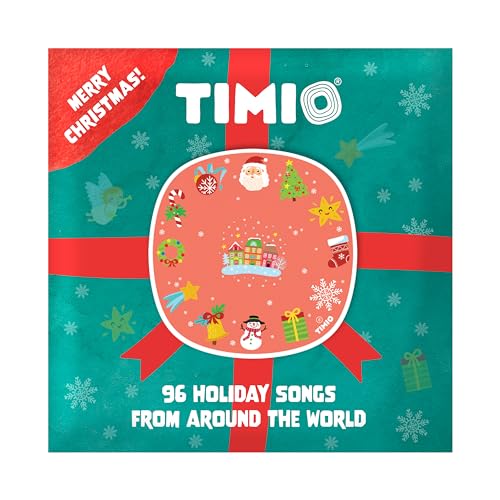 Timio Christmas Songs Disc para Timio Audio and Music Player | 96 Canciones internacionales de Vacaciones de Todo el Mundo | Música y villancicos de Navidad