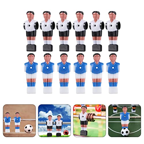TOYANDONA 12 Piezas de Mesa de Estatua de Hombre de Futbolín para Hombre Minijugador de Fútbol Figura de Muñeca Accesorios para Máquina de Fútbol Pieza de Repuesto