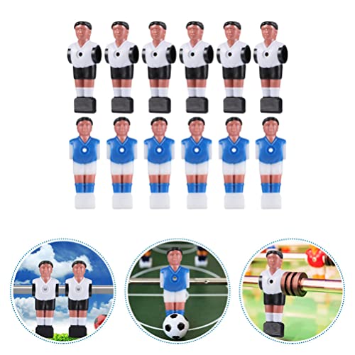 TOYANDONA 12 Piezas de Mesa de Estatua de Hombre de Futbolín para Hombre Minijugador de Fútbol Figura de Muñeca Accesorios para Máquina de Fútbol Pieza de Repuesto